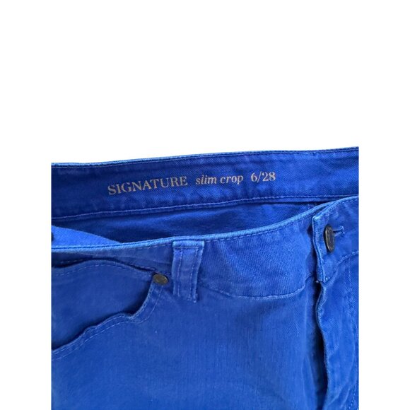 TALBOTS Blue Signature Slim Crop Jeans Size US 6 / 28 - Picture 5 of 6